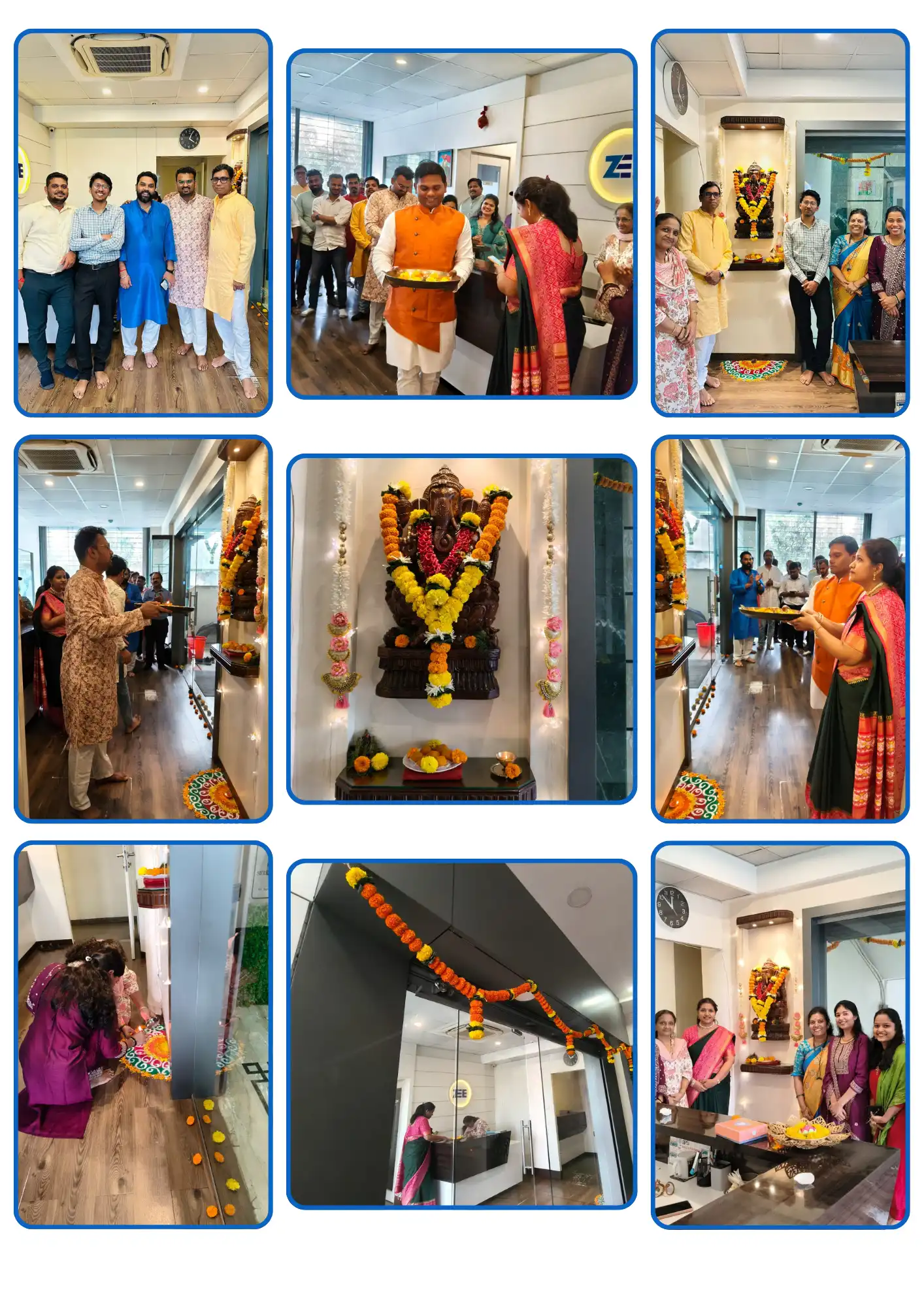 Ganesh Chaturthi Celebrations at ZEE India Office